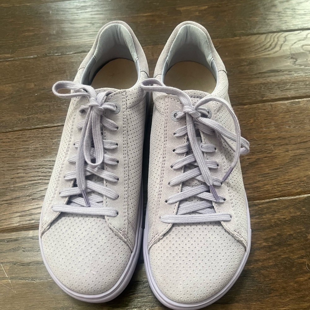 Birkenstock Bend Low Women's Lace-Up Sneakers suede embossed purple fog
